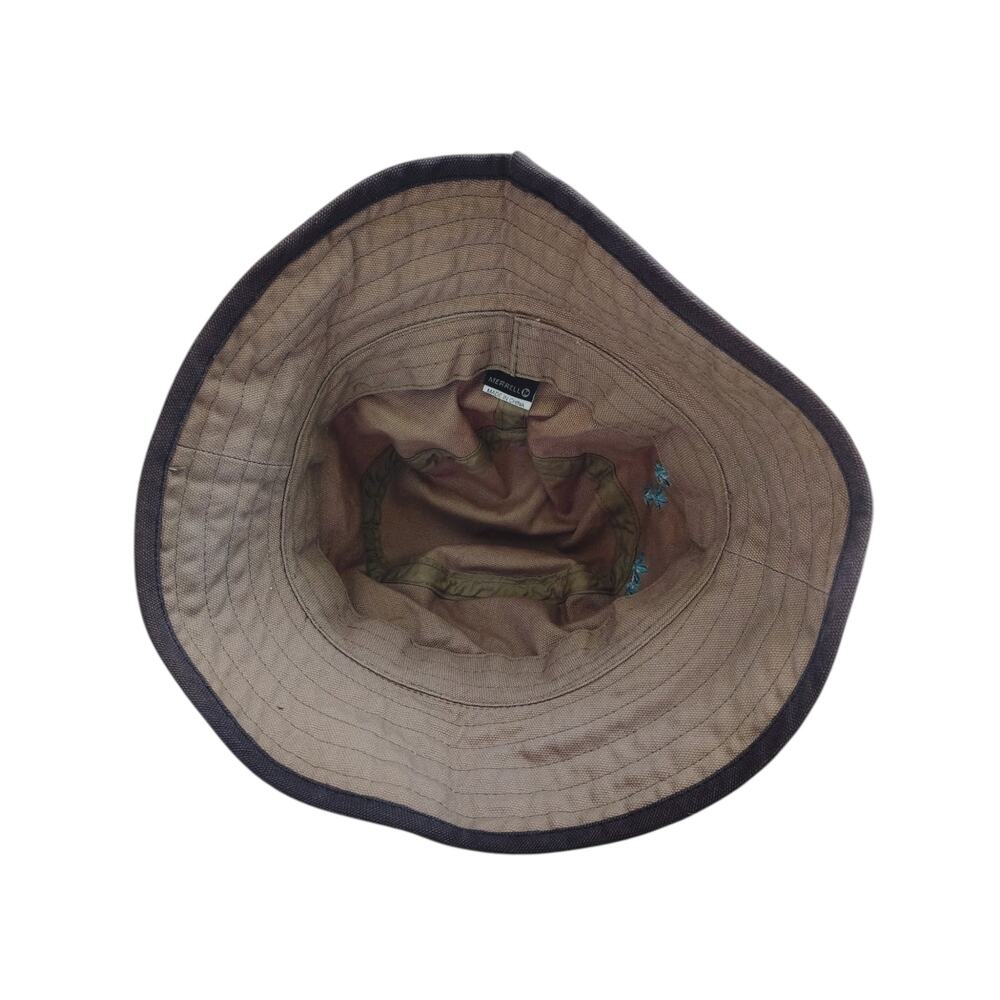Merrell Floral Embroidered Bucket Hat Beige Blue Outdoor Boho Sun Hat Women’s - Picture 5 of 6